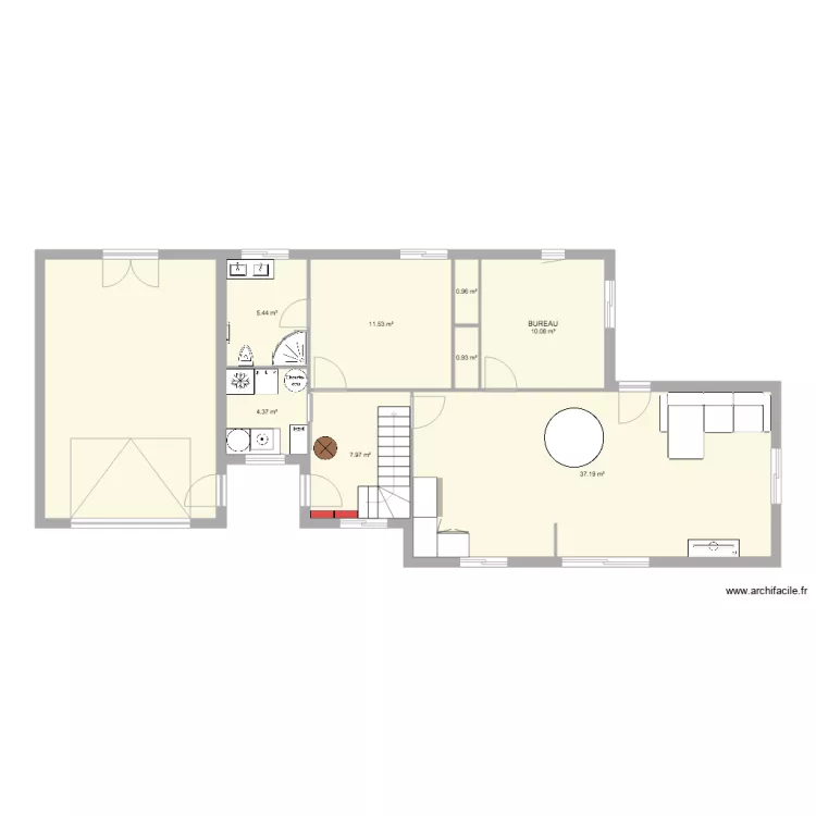 78M2 ETAGE. Plan de 