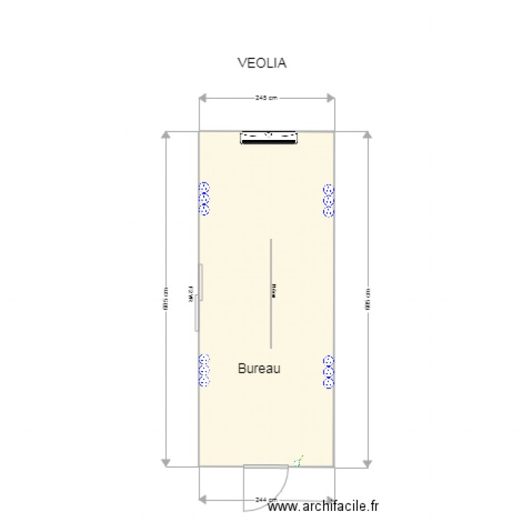 veolia bureau . Plan de 0 pièce et 0 m2