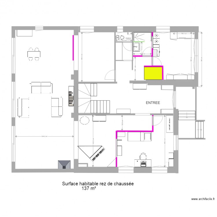 Enghien rez de chaussée 28 04 2018. Plan de 0 pièce et 0 m2