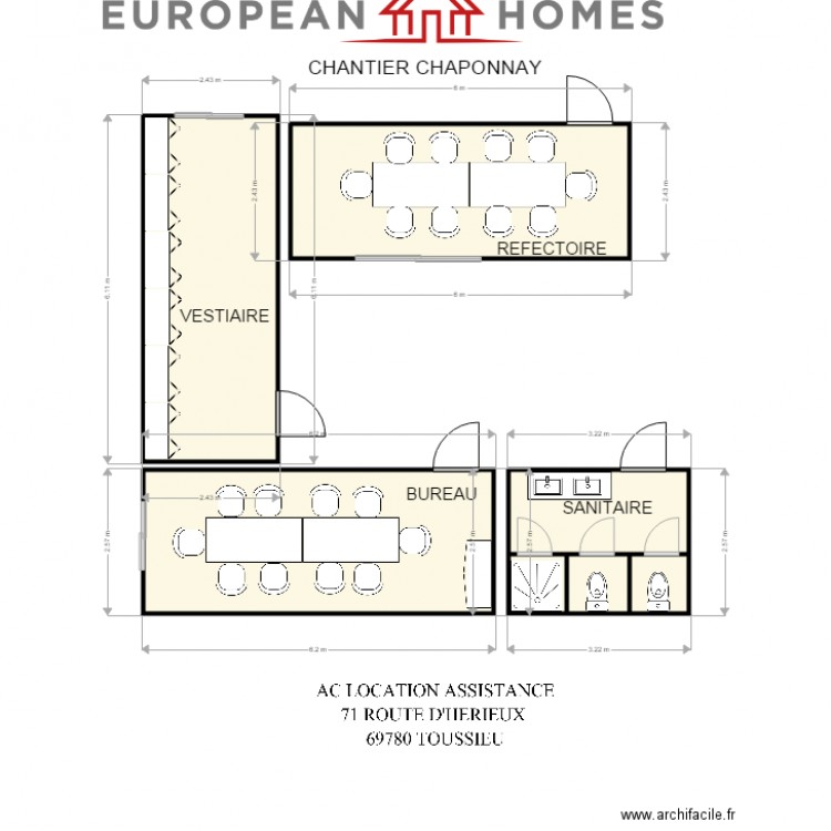 european home chaponnay. Plan de 0 pièce et 0 m2