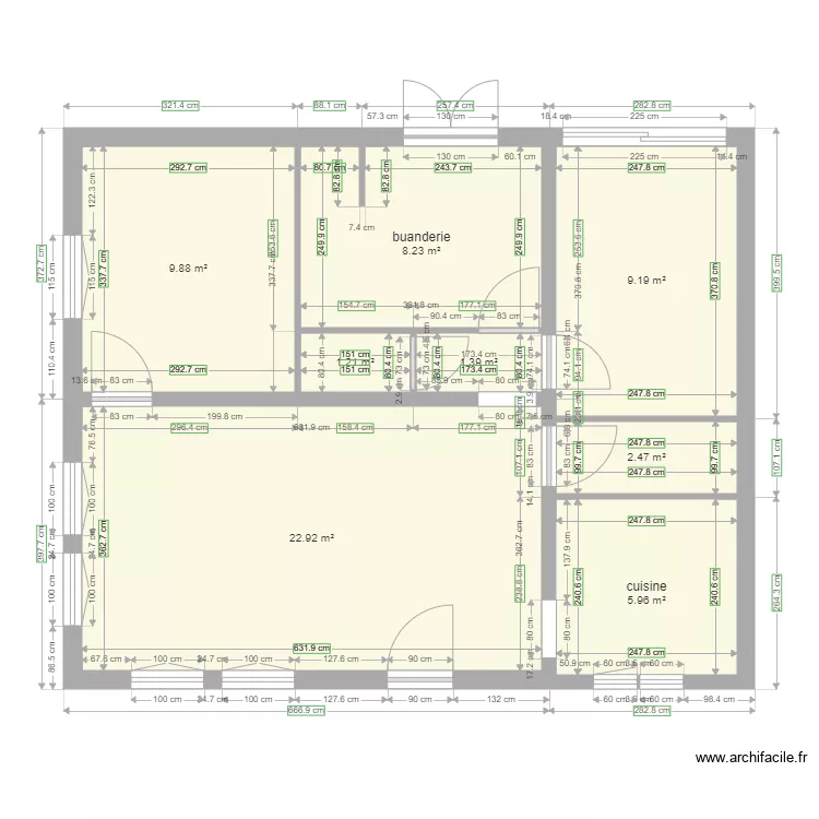 Agon d&eacute;f sans les objets. Plan de 