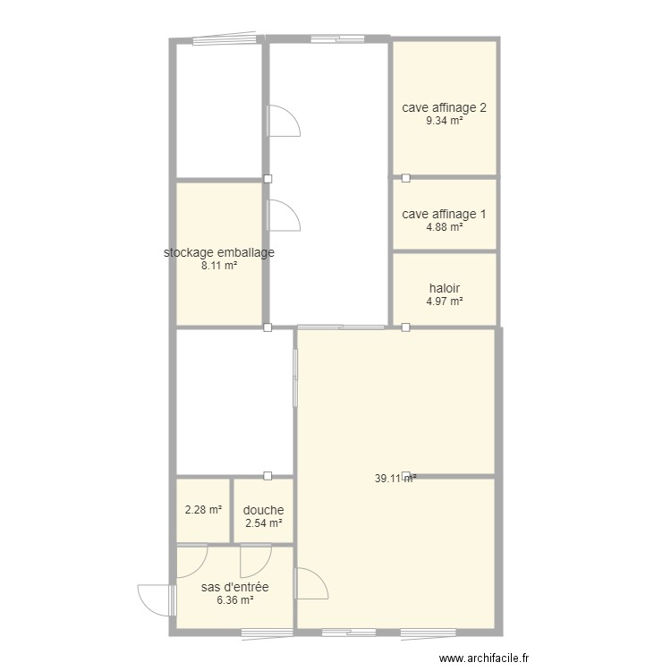 plan fromagerie 2. Plan de 0 pièce et 0 m2