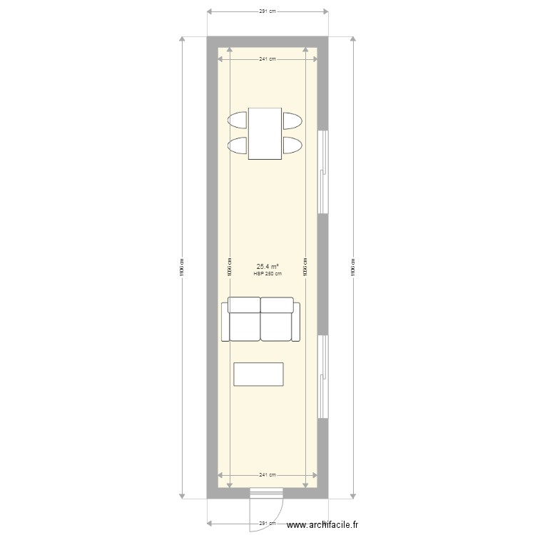 extension. Plan de 0 pièce et 0 m2