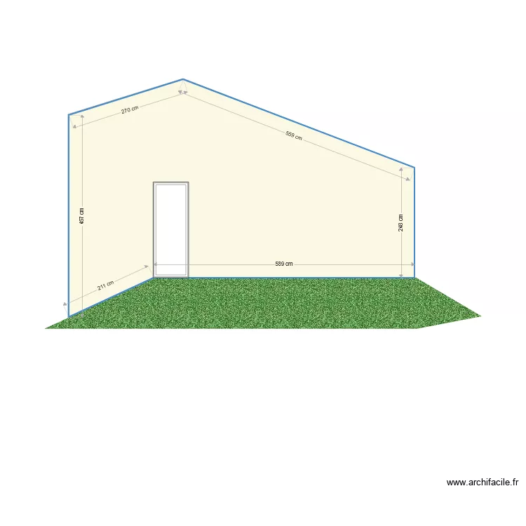 Façade Ouest. Plan de Façade Ouest. Plan de