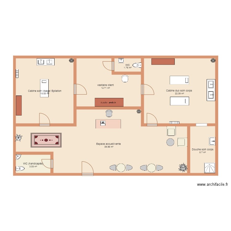 Institut Marion. Plan de 0 pièce et 0 m2