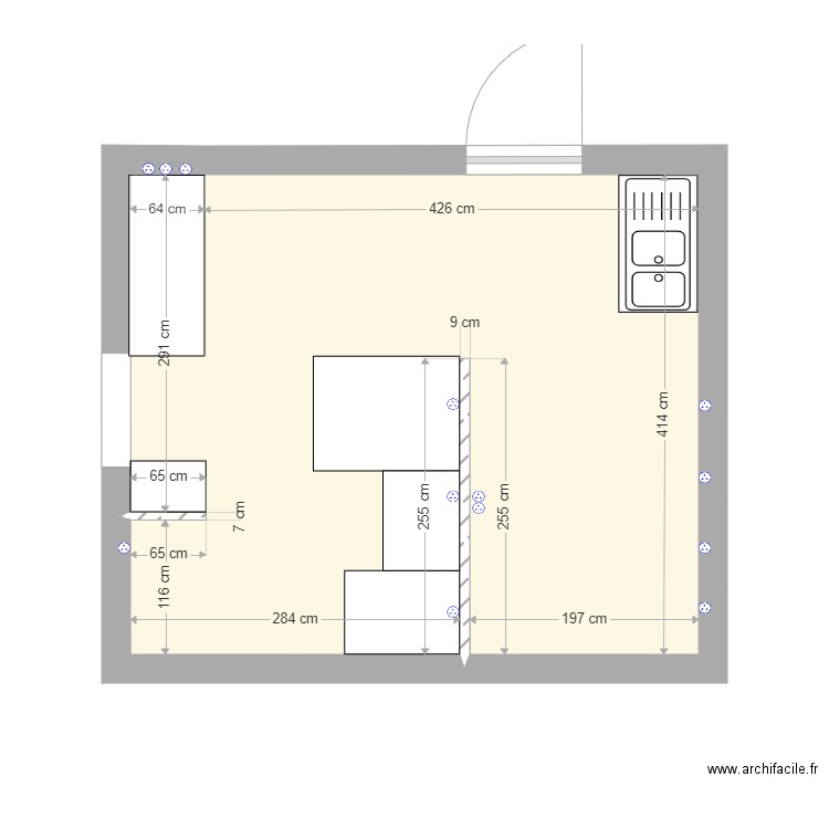 plan cuisine snack 2. Plan de 0 pièce et 0 m2