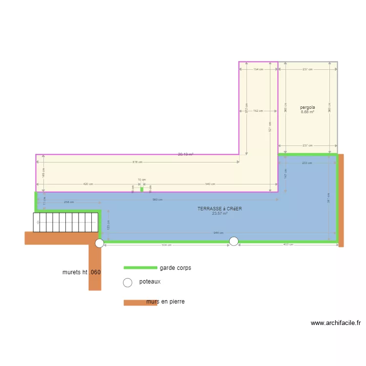 michon projet. Plan de 
