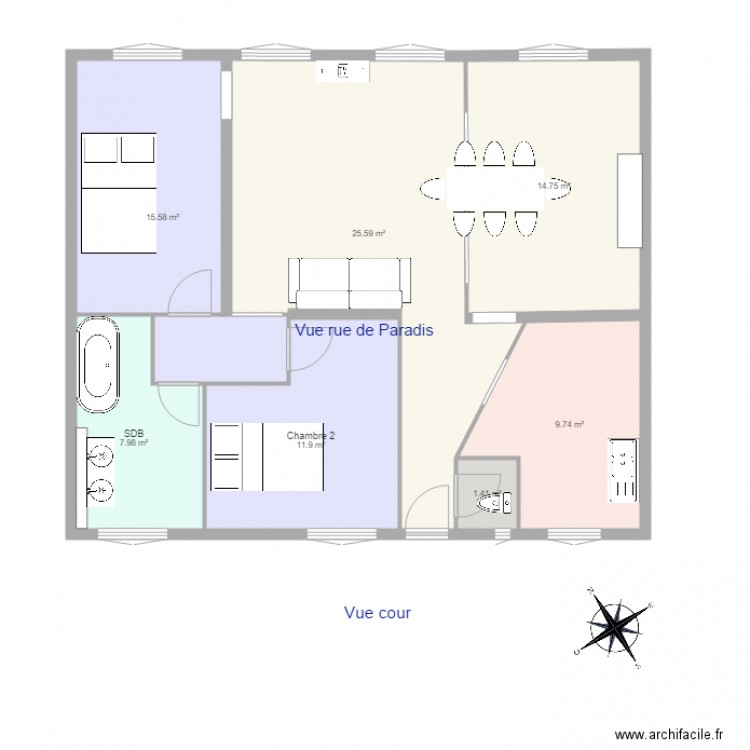 Paradis 75010. Plan de 0 pièce et 0 m2