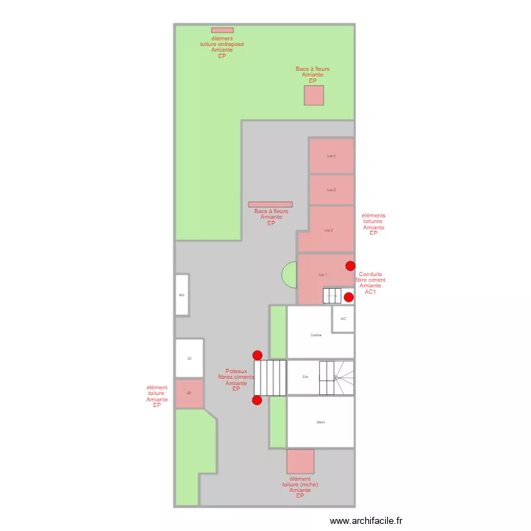 rdc bourgeois. Plan de 