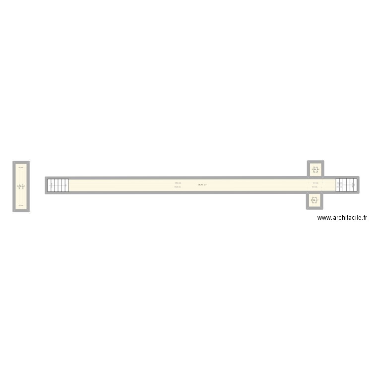 FOSSE PL. Plan de 4 pièces et 24 m2