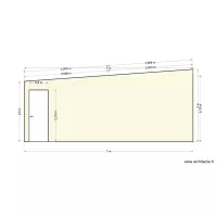 Plan de coupe lat&eacute;rale porte 