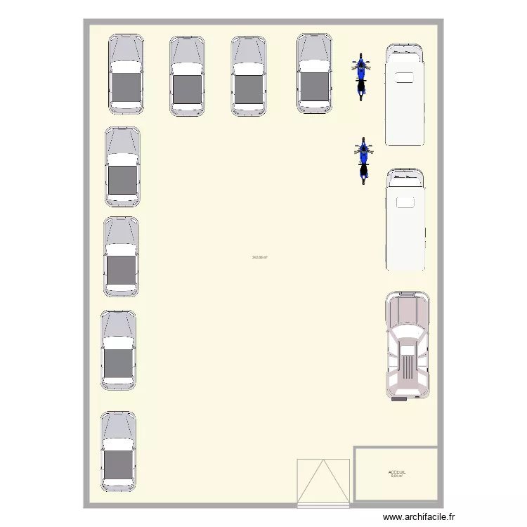Parking PAPETEE. Plan de 