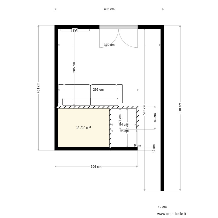 AMENAGEMENT APPART JACCUZI. Plan de 0 pièce et 0 m2