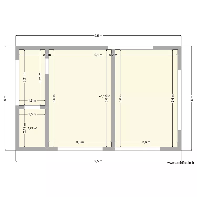 Garage Lauris. Plan de 2 et 48 m² Garage Lauris. Plan de 2 et 48 m²