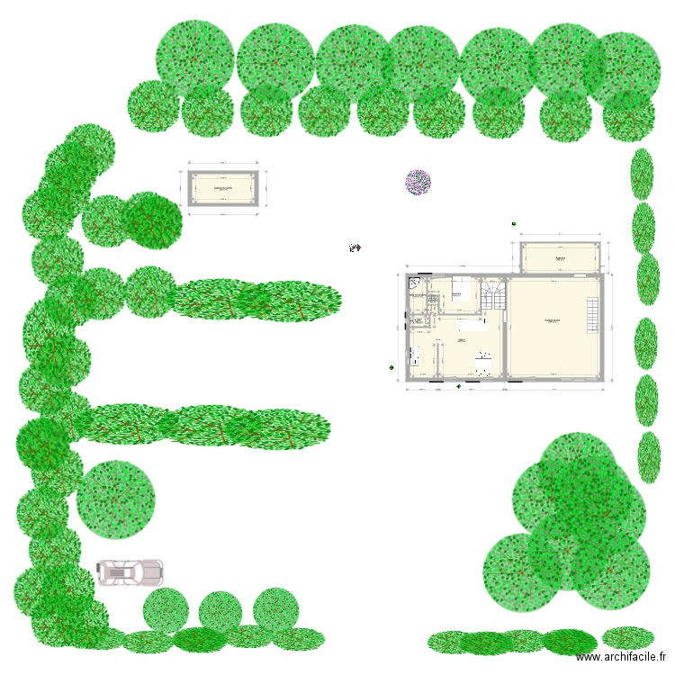 plan actuel RDC GROIX. Plan de 8 pièces et 129 m2