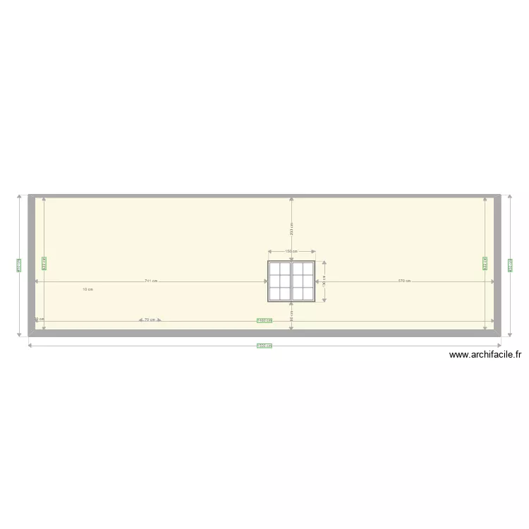 facade cot&eacute; 2. Plan de 