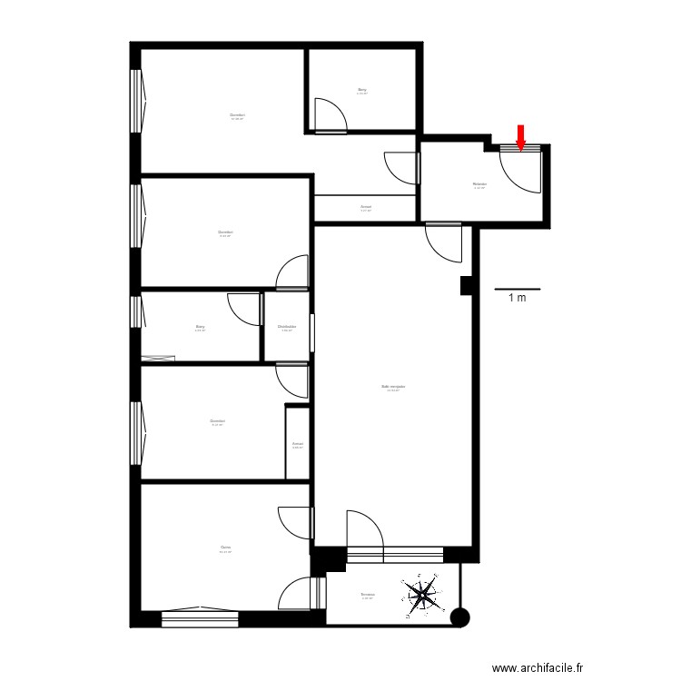 RESIDENCIAL ARINSAL BLOC B 3 2 ARINSAL. Plan de 13 pièces et 98 m2