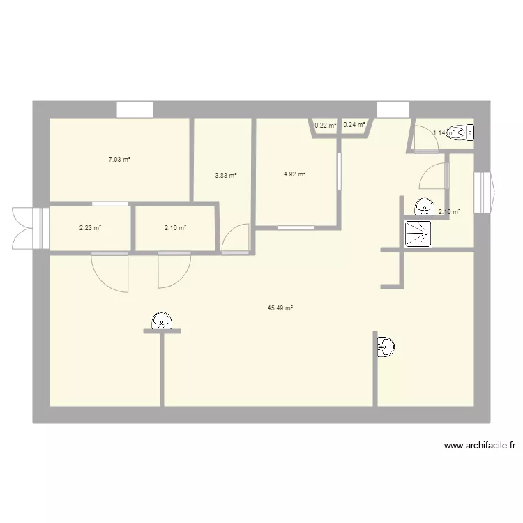 LABO BORREZE. Plan de 