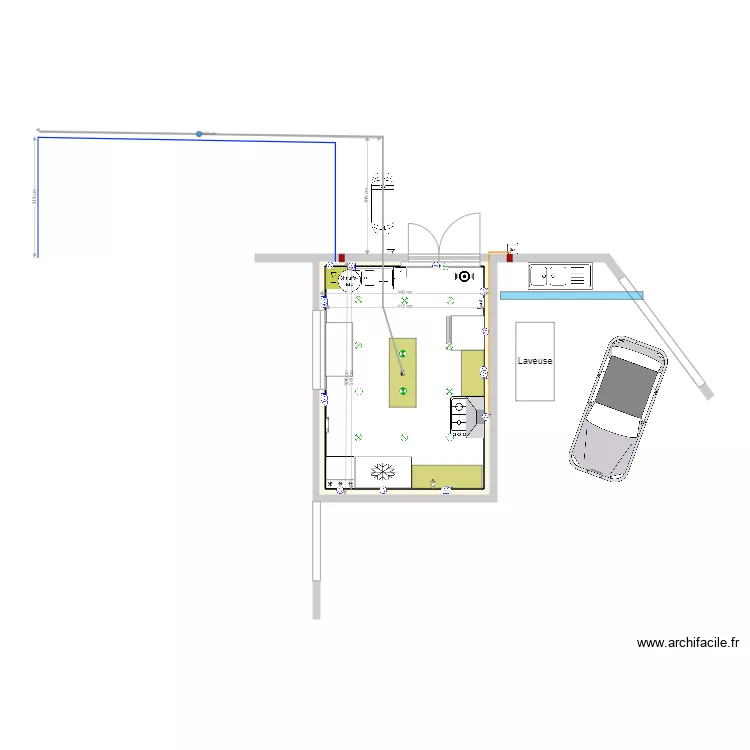 Labo CARABONY Agencement. Plan de 