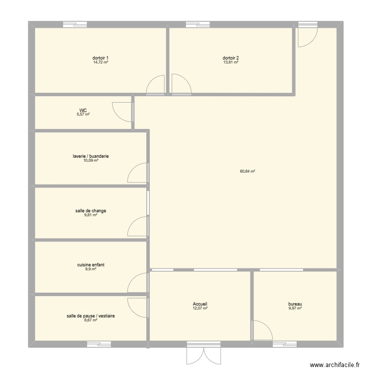 plan 1. Plan de 0 pièce et 0 m2