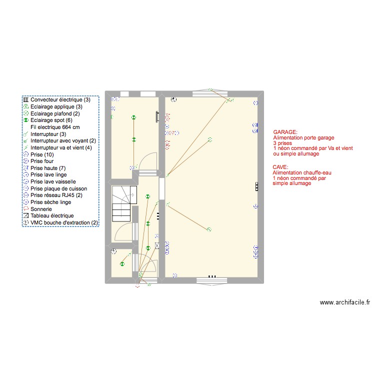 AYMERIC RDC. Plan de 0 pièce et 0 m2