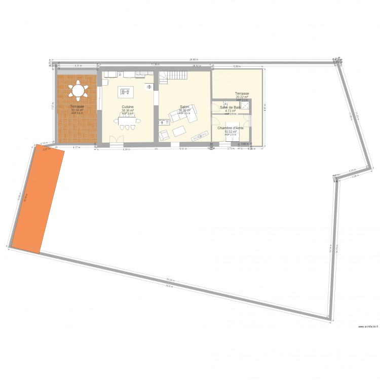 Plan Etage Projet. Plan de 0 pièce et 0 m2