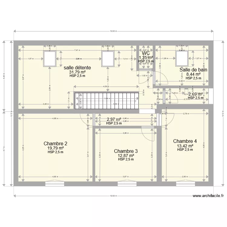 annie savonnieres &eacute;tage. Plan de 