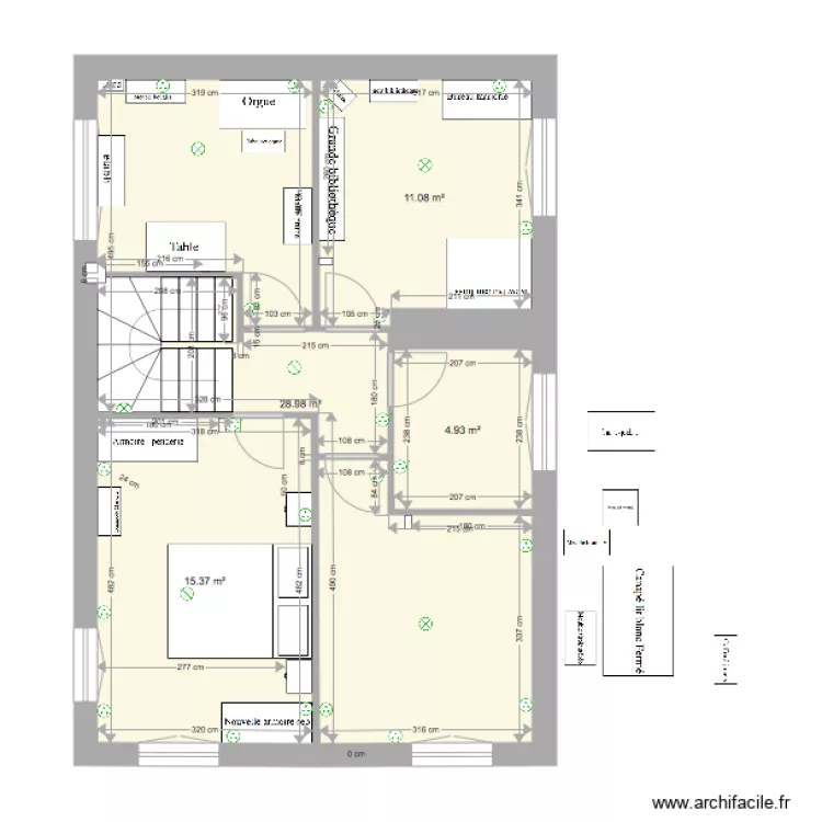 maison colombier etage. Plan de 