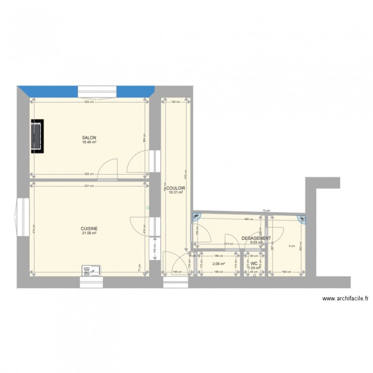 etage 1. Plan de 0 pièce et 0 m2