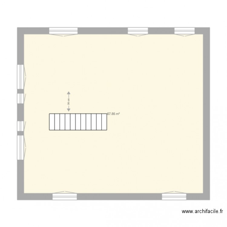 Etage Saint george nu isolé. Plan de 0 pièce et 0 m2