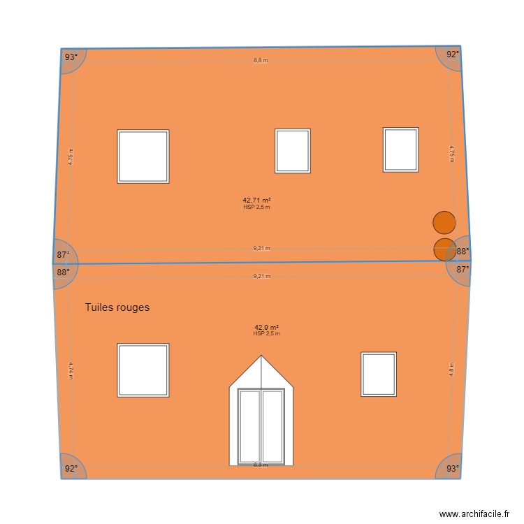 DP Plan de Toiture après Longueau. Plan de 0 pièce et 0 m2