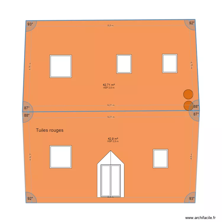 DP Plan de Toiture apr&egrave;s Longueau. Plan de 