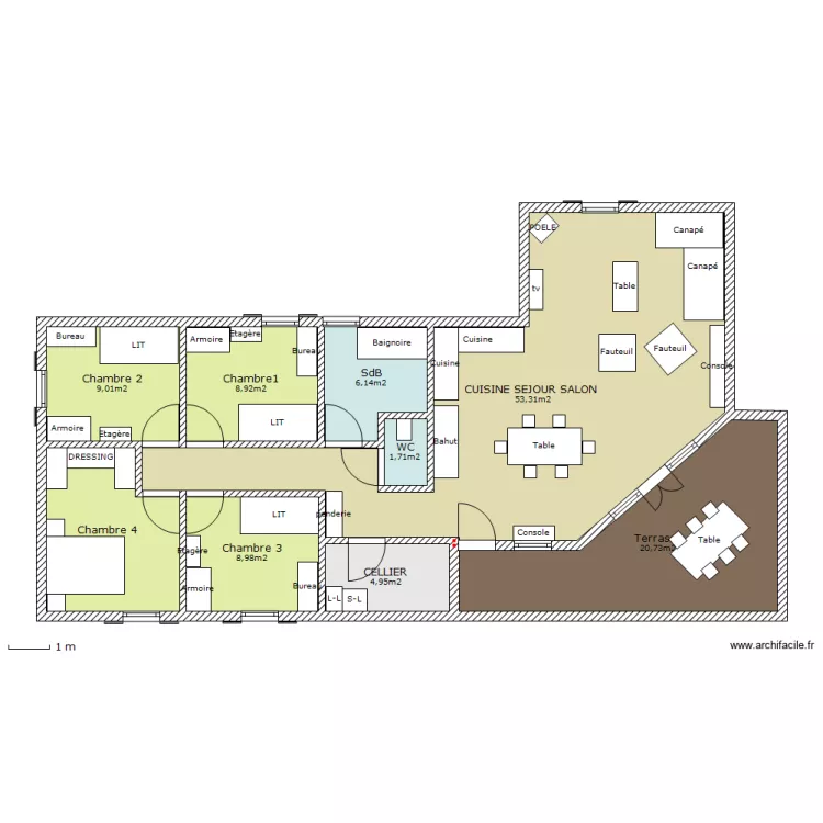 MAISON BBC MEUBLE. Plan de MAISON BBC MEUBLE. Plan de