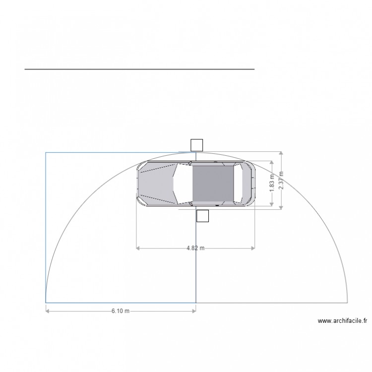 parcours auto Rayon de Braquage 1. Plan de 0 pièce et 0 m2