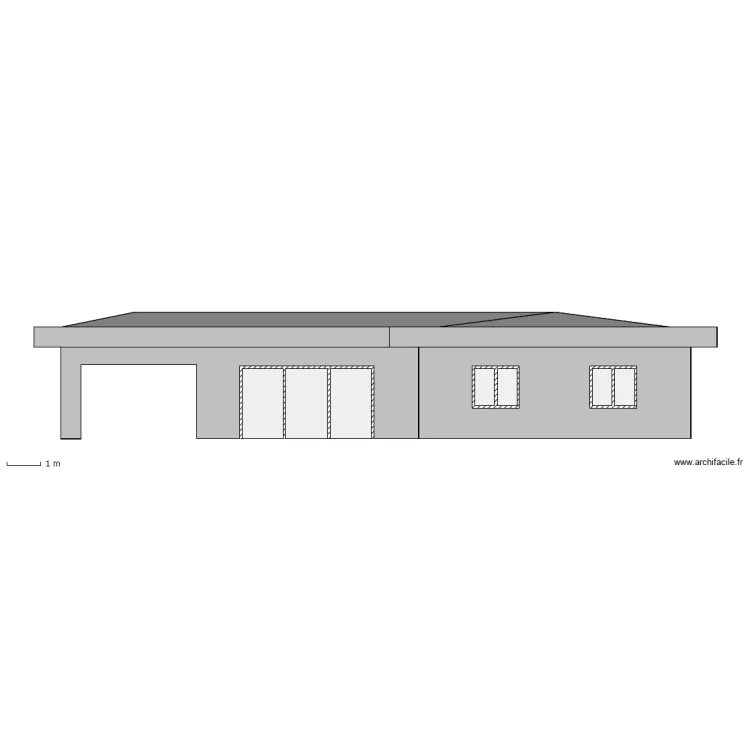 Façade SUD. Plan de Façade SUD. Plan de