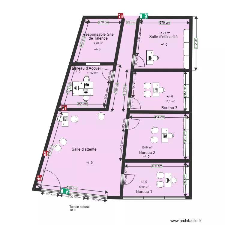 IDEA CLINIC AMENAGEMENTS partie 1. Plan de 