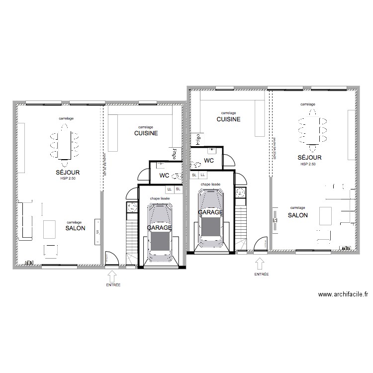 PLAN RDC FERTICHOU. Plan de 0 pièce et 0 m2