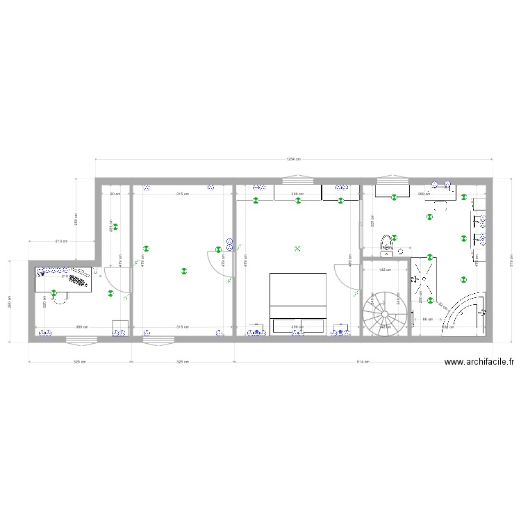 Plan salle de bain 1. Plan de 0 pièce et 0 m2