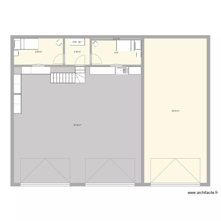 Sanix rez sup chambre. Plan de 