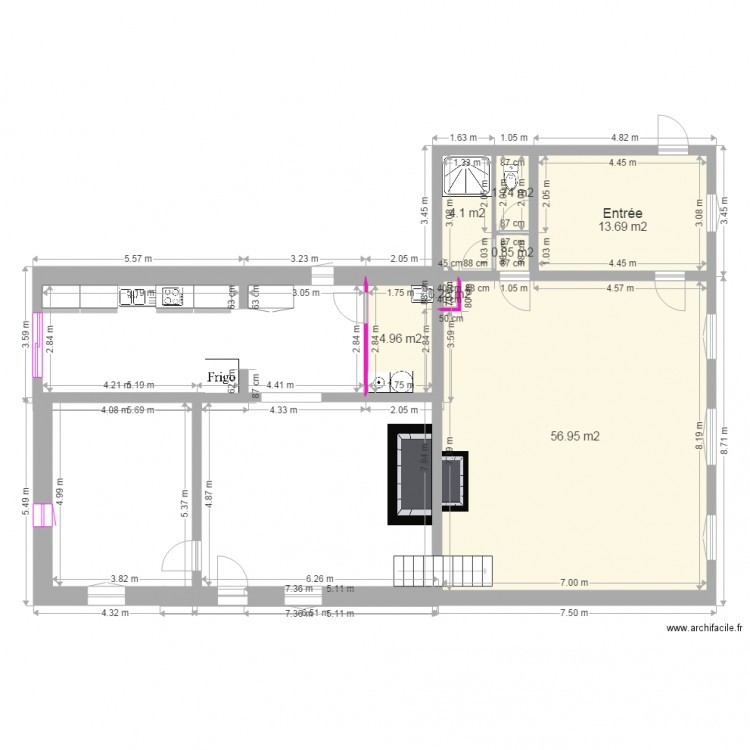 maison 1et2 projet rdc. Plan de 0 pièce et 0 m2