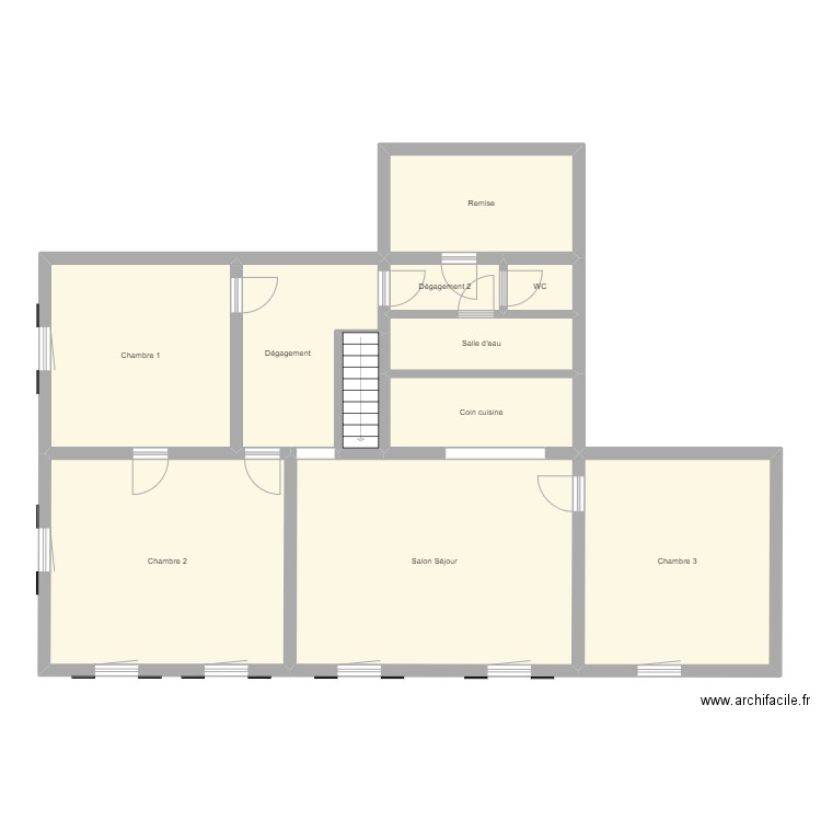 Croquis App 1er LE MOULIN. Plan de 0 pièce et 0 m2