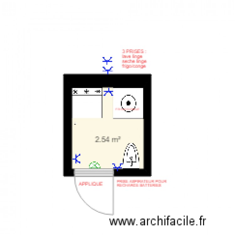 BUANDERIE ELEC 2. Plan de 0 pièce et 0 m2