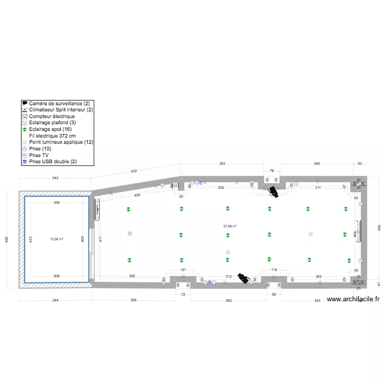 plan electrique Plum secrets. Plan de 