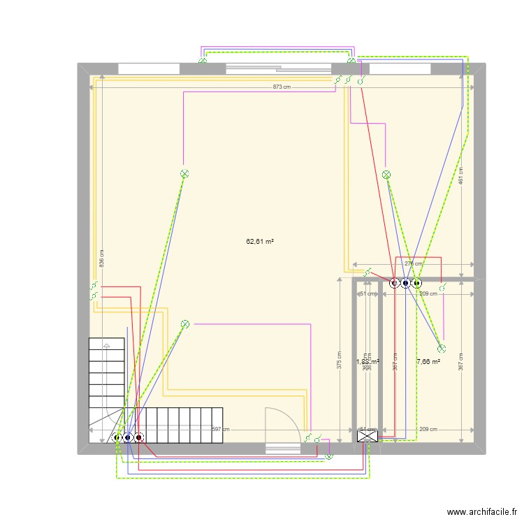 installation électrique RDC. Plan de 0 pièce et 0 m2