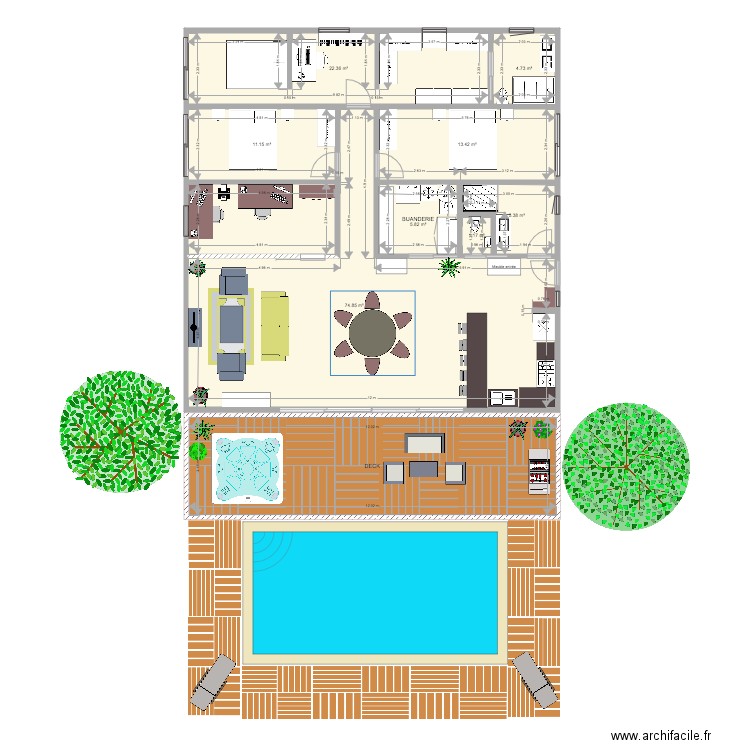 MAISON MARTINIQUE projet 3. Plan de 0 pièce et 0 m2