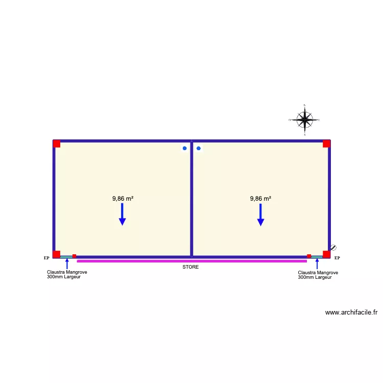 BLOCH QUARTEIRA. Plan de 