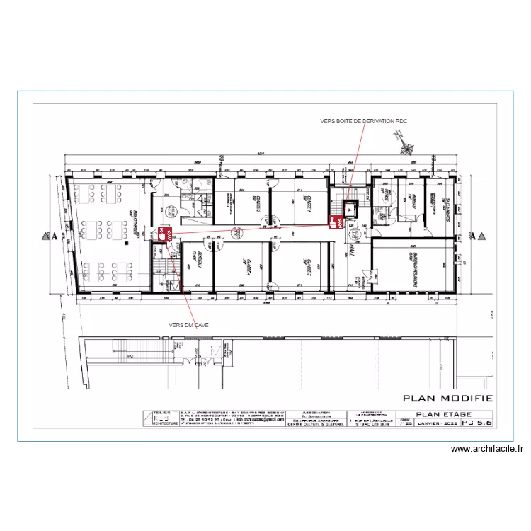 DM 1ER ETAGE. Plan de 