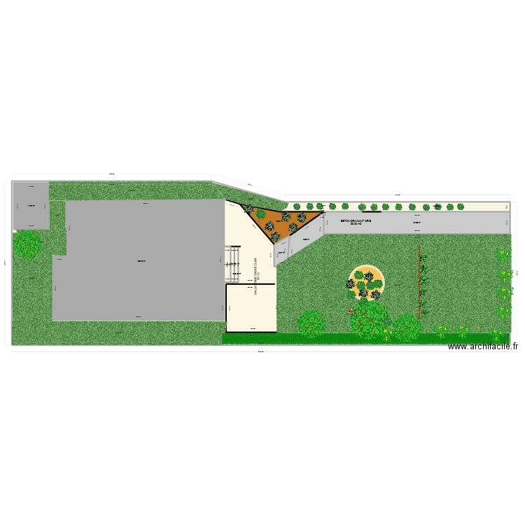 jardin. Plan de 12 pièces et 753 m2