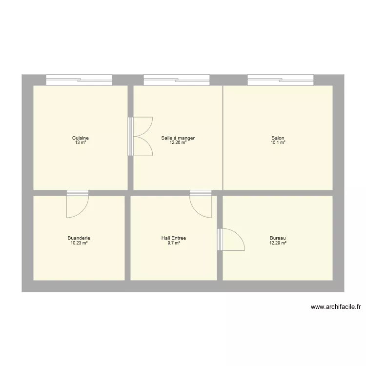 Maison Kara 2. Plan de 