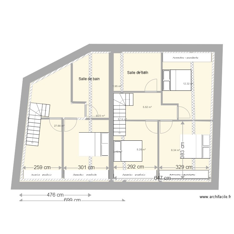 Plan remise étage 3. Plan de 0 pièce et 0 m2